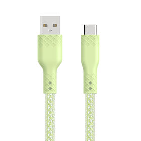 OEM & ODM Pearly Luster Charging Cable Patent Design Nylon Flat Wire Fast Charging USB A/Lightning & Type C/Lightning Data Cable