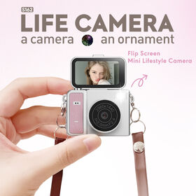 2026 year Auto Flip Screen Digital Camera 2K 2560x1440 HD Video Recording 1.47inch IPS Display Selfie Vlog Camera with Built-in...
