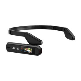 Wholesale Ultra-light 21g Head Worn Video Camera 110 Wide Lens 6-axis Gyro Stabilization Wireless APP Real-time Sharing Portabl...