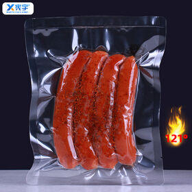 OEM ODM Transparent High Temperature Retort Vacuum Food Storage Bag Heat Seal Laminated Plastic Mylar bag For Corn Frozen Meat