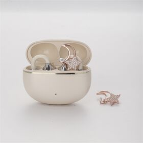 Goods Fashion Shiny Zircon Earbud Decor Clips Removable No-Scratch Headphone Ornaments for Women Gift Wholesale gift