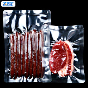 Großhandel Hochtemperatur-Retorten-Vakuumbeutel, klar PE Nylon Lebensmittelqualität Kunststoff Geruchsdichte Verpackungsbeutel für Wurst, Fleisch, Meeresfrüchte