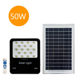 مصباح كشاف LED شمسي مدمج حديث مخصص بقوة 50 واط إلى 300 واط للاستخدام الخارجي في الحدائق وإضاءة الشوارع
