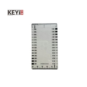 Supplier High precision transparent film thickness gauge card ruler