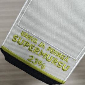 Premium Quality Embroidered Patches Sustainable Merrowed Edge or Border OEKO-TEX Tiny Detail Excellent Beverages and Drinks 7