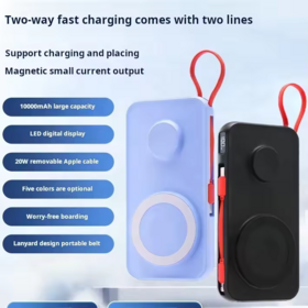 Joyou Mini Size Wireless Power Bank 22.5W Fast Charge 3 in 1 Wireless Charging for PC, Phone Earbuds and Smart Watch