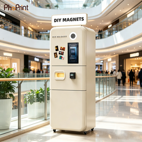 Fully Automatic Photo Booth Parent-Child Interactive Photo Booth Machine with Making Fridge Magnets
