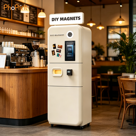 Korean Fridge Magnet Photo Booth Machine Instant Print Selfie Photo Booth For Shopping Mall and Coffee Shop