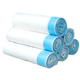 Best price high quality HDPE Drawstring garbage bag different color for office and household