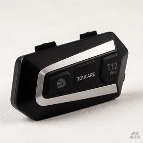 TOUCARE T12 Integrated Helmet Intercom System 8-Rider 1200M IP67 BT 5.3 DSP Noise Cancelling for Touring