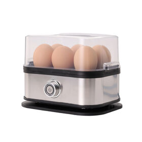 Hot Selling Rapid Electric Egg Cooker 6 Eggs Capacity Auto Shut-Off BPA Free for Soft Medium Hard Boiled Poached Omelet