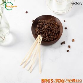 Sustainable Bamboo Stir Sticks FSC Certified Biodegradable Ideal for Coffee Shops Restaurants and Weddings