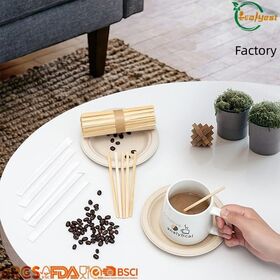 Sustainable Bamboo Stir Sticks FSC Certified Biodegradable Ideal for Coffee Shops Restaurants and Weddings Direct Factory
