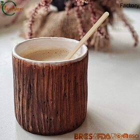 Agitateur de café en bois compostable certifié FSC 1000 unités de bouleau naturel écologique pour les restaurants commerciaux et Partie Factory