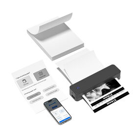 New design A4 printer,print test Paper,inkless printing,bluetooth connectivity for office for home