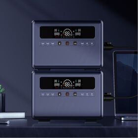 110v 220v pure sine wave lifepo4 camping home backup solar energy battery generator 4800w portable stackable power station