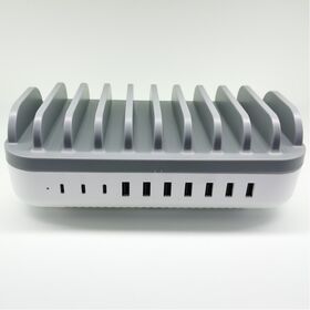 Desktop public mobile smartphone charger station portable dc smart cell phones 10 ports usb charging station for home use