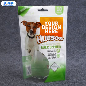 Bolso de empaquetado a prueba de humedad de la categoría alimenticia para las mercancías secas alimentación del animal doméstico del perro Cremallera plástica laminada aduana del papel de aluminio levántese la bolsa