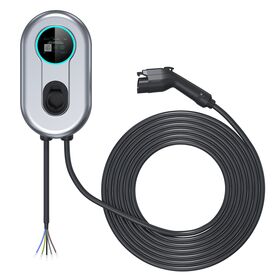 Manufacturer smart electric vehicle ev charging station wall mounted app ac level 2 11kw 48a home type 1 wallbox ev charger