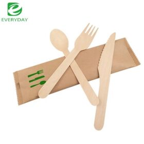 Biodegradable Birch Wood Spoons FSC Certified Compostable 6.3Inch Cutlery for Eco Conscious Dining