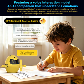 Smart Ai Powered Intelligent Voice Interactive Preschool Art Enlightenment Learning Tool For Kids Children Drawing Robot