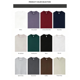 380GSM French Terry Cotton Crewneck Sweatshirt Relaxed Fit Custom Embroidery Print Wholesale Bulk