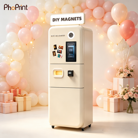 Professional Photo Magnet Manufacturing Photo Booth Machine Selfie Korean Photo Booth Kiosk Party Photobooth