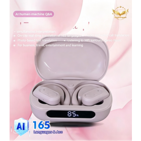 ODM Simultaneous Interpretation IPX 7 AI Translation Earphone Headphone Headset Machine for 165 languages in Voice and Text