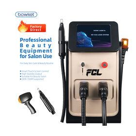 Máquina de Depilación Láser Diodo Bowket 2 en 1 755/808/1064nm, Láser Pico NdYag para Eliminación de Tatuajes, Pecas y Rejuvenecimiento de Piel