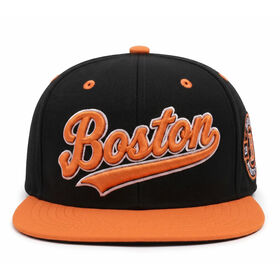 Custom 3D Embroidery Flat Brim Snapback Hat | Retro Varsity Theme Park Souvenir & College Gift Shop Athletic Cap Wholesale