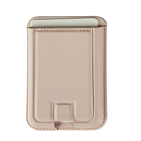 Goods Foldable Kickstand Magnetic Card Case 2-in-1 Design Leather Card Holder Strong Magnet Attaches To Phone Slim Lightweight ...