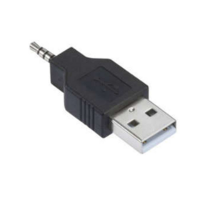 3.5mm plug to USB Male connector