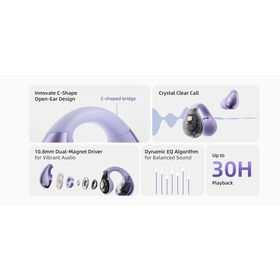 B2B Open ear earphones 10.8mm Dynamic Driver Crossky C30 Ear Clip Bluetooth 5.4 Wireless Open Ear Sports Dual-Connection