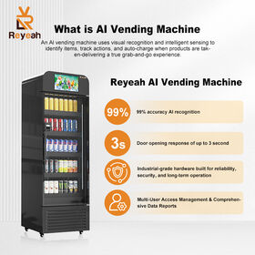AI Drink And Snack Vending Machine Smart Fridge Vending Machine for Gym and Shopping Center