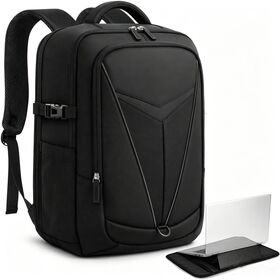 3-in-1 15" Laptop Backpack with Detachable Stand Sleeve & Tech Pouch TSA-Friendly, Water-Resistant, Expandable Side Pockets