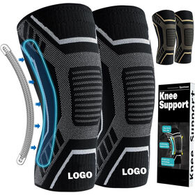 Customized Basketball Sport Knee Brace Elastic Anti-Slip Protective Compression Knee Sleeves 3D Knitting Knee Support Brace