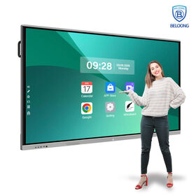 OEM/ODM interactive flat panel 75 inch interactive whiteboard with 4k touch screen for metting room