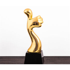 High end creativity Hot sell resin trophy with custom design logo