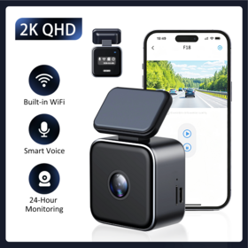 OEM 2K WIFI Einkanal-Dashcam Lieferant mit Sprachsteuerung, Legierungsschale, G-Sensor, Parkmodus-Unterstützung, Zeitrafferaufnahme