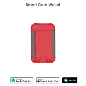 Premium 2026 year Apple Find My Certified Magnetic Card Wallet Metal Frame Elastic Band Card Holder Support Wireless Charging f...