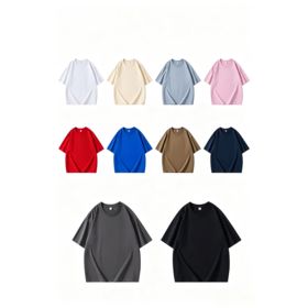 280gms 100% Cotton crew neck t-shirt oversized casual sportswear T-shirt