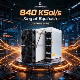 Antminer Z15 Pro 860K 840K Equihash Miner High Hashrate Zcash ZEC High Profit Low Power Asic Machine