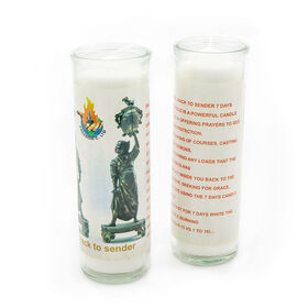 Premium 7 Day Prayer Glass Jar Candle Professional Devotional Supply