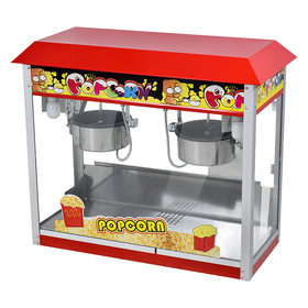 Commercial Electric Popcorn Maker Large Capacity Professional Red Snack Machine