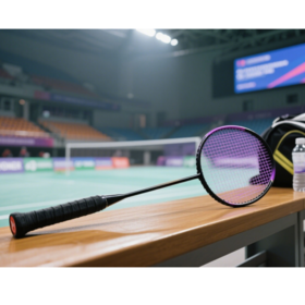 Customizable Professional Carbon Fiber Badminton Racket Light Weight with ODM/OEM Options Hard Badminton Racket