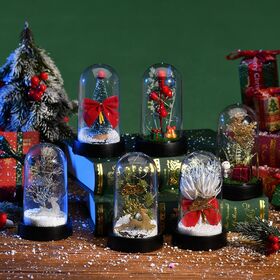 Premium Flocked Artificial Christmas Tree Decorated Anniversary Figurine Toy