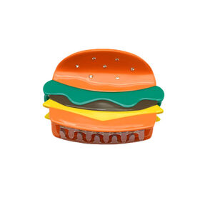 Creative Hamburger Splicing Acetate Hair Claw Cute Food Shaped Clips