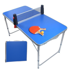 Mini Outdoor Camping Table Tennis Set Foldable Portable Mesa Game