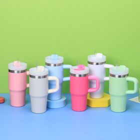 Custom Logo Sublimation Blank 14oz Children's Tumbler Double Walled Stainless Steel Insulated Coffee Mug Cup with Handle