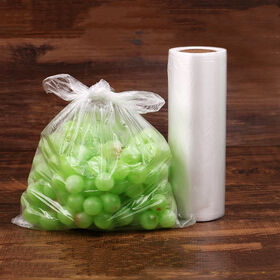 HDPE Multi-Purpose Freezer Bags & Shopping Totes - Flat Style, Freezer-Safe, Ideal for Grocery & Pantry Storage (Factory Direct)